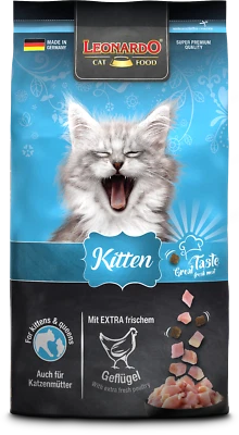 LEONARDO Kitten Katzenfutter Trockenfutter Futter Trocken junge Katzen 1,8kg - Bild 1 von 3