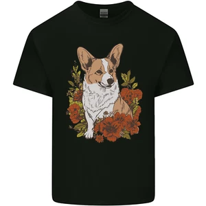 Corgi Hund Mit Blumen Kinder T-shirt Für Jungen Und Mädchen - Bild 1 von 17