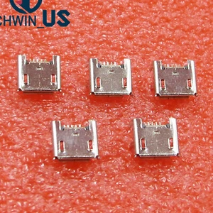20Pcs Micro USB Type B Female Socket 4 Vertical Legs fixed Solder Connectors - Picture 1 of 5