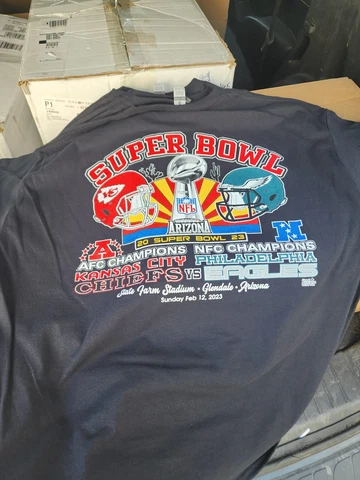 2023 Super Bowl Shirt Philadelphia Eagles VS Kansas City Chiefs T-Shirt S-5XL Cover