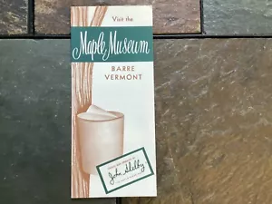 Maple Museum, Barre, Vermont Broschüre - Bild 1 von 3