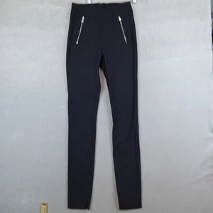 Rag & Bone Pants Womens Size 0 Black Minimalist Ankle Zip Mid Rise Equestrian - Picture 1 of 11