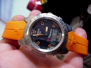 SWISS Tissot T-Touch Chronograph Smart MEN Watch Digital ALARM THERMO - Picture 1 of 7