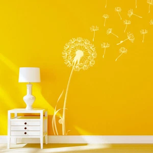 Flower Dandelion Wall Sticker Vinyl Decal Art Home Bedroom Living Room Decorati - Picture 1 of 10