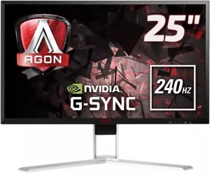 AOC AGON Gaming AG251FG 25 Inch FHD Monitor 240Hz 1 ms TN G-Sync USB HUB Speaker - Picture 1 of 5