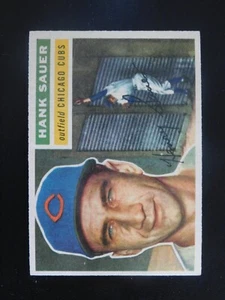 1956 Topps Baseball Card #41 Hank Sauer White Back (EX-MT/NM) - Picture 1 of 2