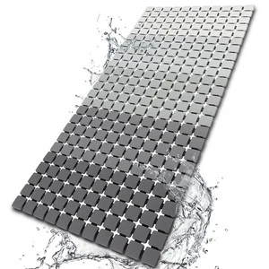 Shower Mat Non Slip Bathtub Mat with Suction Cups and Drain Holes Bath mat fo... - Foto 1 di 6