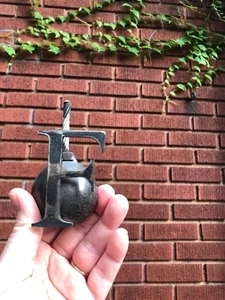 Metal F-Bomb Paperweight –Heavy Cast Letter F on Bomb –Artist-Made Desk Art 18oz - Picture 1 of 7