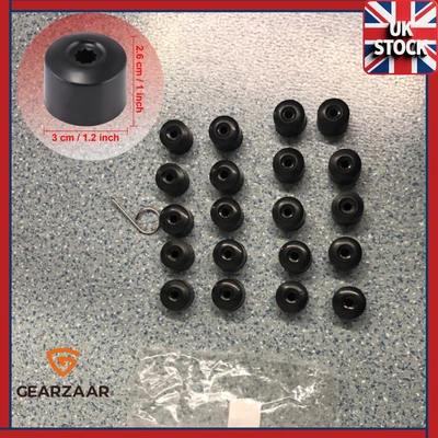 ​​20X VW Nut Caps for Golf/Bora/Passat/Jetta | 17mm Wheel Bolt Covers - Image 1 of 4
