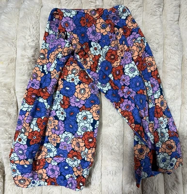 Lularoe Leggings Women Floral Colorful Blue Purple Coral White Red TC2 NWOT Yoga - Image 1 of 4