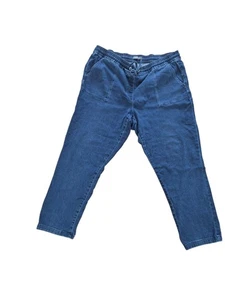 Jeans donna noce moscata taglie forti denim vita elasticizzata 40 L 27 blu ex con - Foto 1 di 4