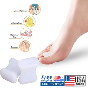 Silikon Gel Zehentrenner Ballenkorrektor & Zehenspacer Orthesen Schmerzlinderung - Bild 1 von 17