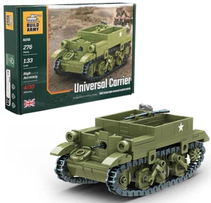 Buildarmy WW2 Universal Carrier Tracked Vehicle Model Building Block 276pcs - Picture 1 of 6