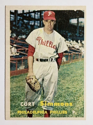 1957 Topps #158 Curt Simmons (EX) - Image 1 of 2