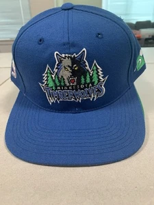 Vintage Minnesota Timberwolves NBA Sports Specialties Snapback Cap Hat 90s Wool - Picture 1 of 6