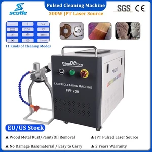 300W Pulsed Laser Cleaning Machine For Remove Rust/Oil/Paint Metal Wood Air Cool - Picture 1 of 16
