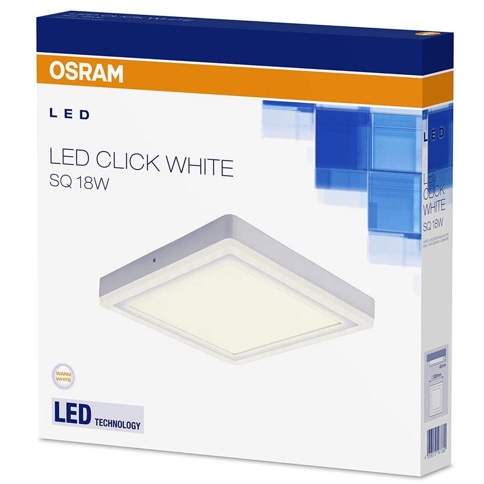 Osram LED Wand- & Deckenleuchte Click White Square SQ 18W steuerbar per Schalter - Bild 1 von 3