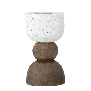 Bloomingville Marjun Votive Candlestick Brown Polyresin Tealight Holder - Picture 1 of 14