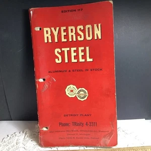 Ryerson Steel Data Book Edition Catalog 117 (1960) Detroit Plant Buyers Guide - Bild 1 von 12