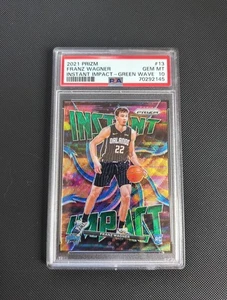 Franz Wagner 2021-22 Prizm - Impacto instantáneo Green Wave Prizm #13 (RC) PSA 10 - Imagen 1 de 2