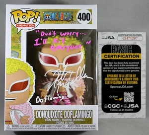 ROBERT MCCOLLUM SIGNED DONQUIXOTE DOFLAMINGO ONE PIECE FUNKO POP FIGURE +JSA COA - Picture 1 of 2