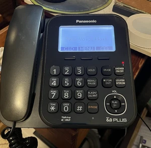 Panasonic Phone KX-TG4771 Black DECT 6.0 plus Pre-owned - Picture 1 of 3