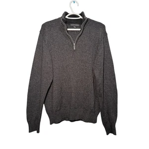 Maglione Tricots San Raffaello quarto zip uomo grande preppy classico accogliente minimalista - Foto 1 di 8
