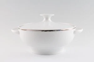 Thomas - White with Rim and Silver Line - Vegetable Tureen with Lid - 76470G - Picture 1 of 1