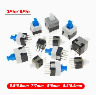 Mini button 3/6-pin button micro switch button 5.8*5.8mm/7*7mm/8*8mm/8.5*8.5mm - Image 1 of 4