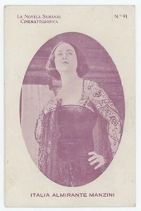 Filmschauspielerin Italia Almirante Manzini spanischer Film wöchentliche Fotokarte - Bild 1 von 2
