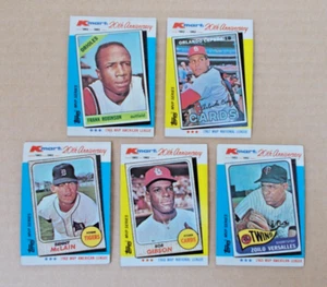 Lote de 5 tarjetas de béisbol MLB 1982 Topps serie MVP K-MART 20 aniversario - Imagen 1 de 2