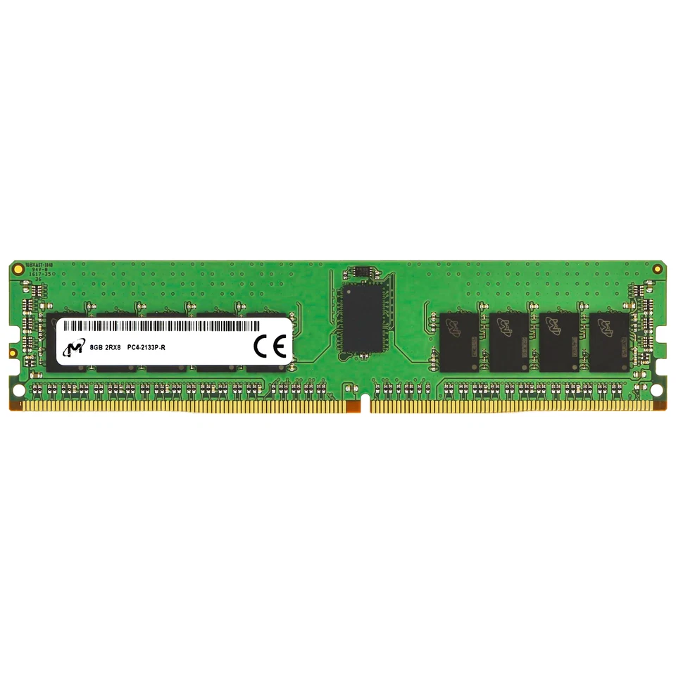 Micron 8GB 2Rx8 PC4-2133P RDIMM DDR4-17000 ECC REG Registered Server Memory RAM - Image 1 of 1