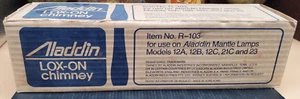 Aladdin LOX-ON Chimney R-103 for Aladdin Mantle Lamps 12A 12B 12C 21C 23 - Picture 1 of 2
