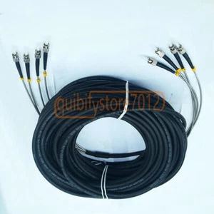 ST-ST 4 Strand 9/125 Single Mode Fiber Patch Cord Field Outdoor Fiber Cable 75M - Afbeelding 1 van 1