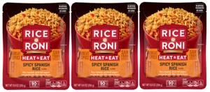 Rice A Roni Heat & Eat Spicy Spanish Rice 3 Pack - Picture 1 of 2