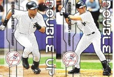 DEREK JETER 2003 ULTRA DOUBLE UP (2) CARD LOT #'S 1,4,