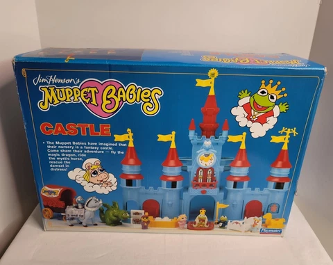 Vintage Playmates Muppet Babies 1989 Castle Jim Henson's NEW OPEN BOX READ Cover
