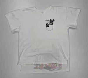 CAMISA MICKEY MOUSE VINTAGE DE WALT DISNEY FLORIDA AÑOS 90 BLOQUE PUNTADA ÚNICA PARA MUJER - Imagen 1 de 10