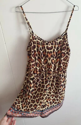 Mono Camilla Franks Vintage Casa de Playa Leopardo Talla 2 12 Mediano $4 EXPRESS Foto 1 de 4