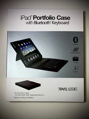 For iPad 2 / iPad 3 / iPad 4 Folio Case Cover with Bluetooth Keyboard NEW IN BOX - Image 1 of 4