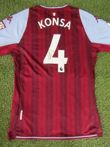 Ezri Konsa Match Worn & Signed Aston Villa 2021-2022 Home Football Shirt - Picture 1 of 13
