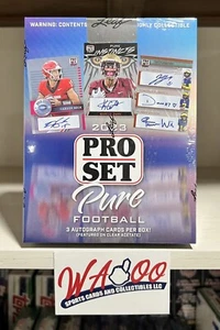 2023 Leaf Pro Set Pure Football Factory Sealed Hobby Box New Cards NFL 3 Autos! - Picture 1 of 2