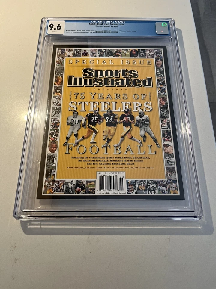 CGC 9.6 Sports Illustrated 75 Years of Steelers August 23, 2007 - Image 1 of 4