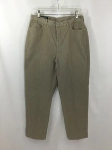 Lands' End Womens Size 14 Corduroy Pants Putty Color Four Pockets New With Tag - Picture 1 of 10