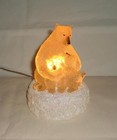 Ranger Gift  Polar Bear Mom & Cubs Corded Night Light 1999 NIB Retired NOS 