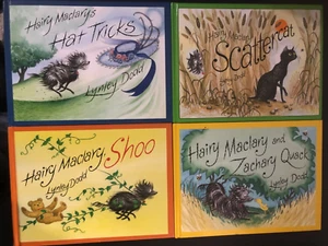 BULK 4 Books HAIRY MACLARY Lynley Dodd SHOO ZACHARY QUACK SCATTERCAT HAT TRICKS - Picture 1 of 3