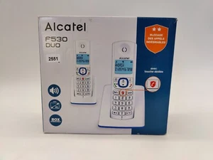 ALCATEL F530 Voice Duo - Schnurloses Festnetztelefon DECT mit Anrufbeantworter - Zdjęcie 1 z 5