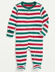 Old Navy Baby Size Newborn ~ Sleep & Play One Piece Footed Pajamas .. Stripes - Picture 1 of 2