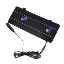 12V Solar Panel Charger Small Alligator Clip&Car Lighter Cable Fast Charging