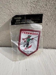 RARE Vintage Fernwood Pocono Mountains Pennsylvania PA Ski Patch HARD TO FIND - Picture 1 of 2